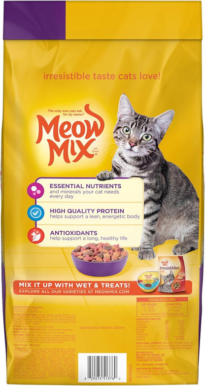 Meow Mix Original Choice Dry Cat Food, 6.3 Pound, Complete & Balanced Nutrition